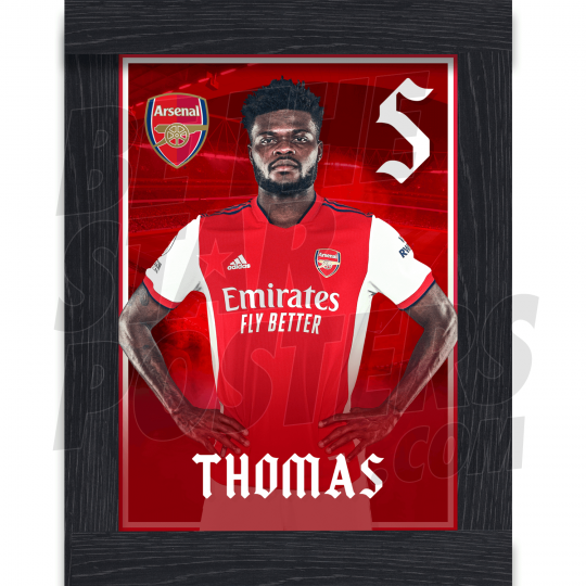 Thomas Arsenal Framed Headshot Poster A3 21/22