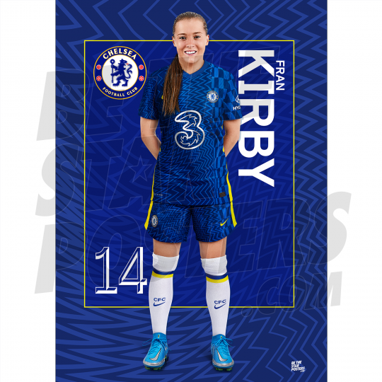 Kirby Chelsea FC Headshot Poster A4 21/22