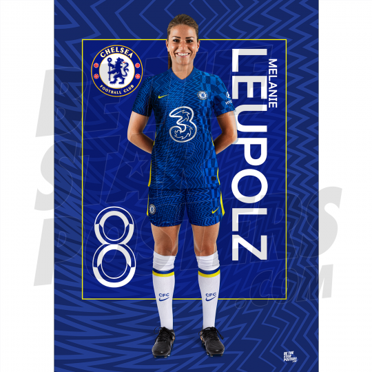 Leupolz Chelsea FC Headshot Poster A4 21/22