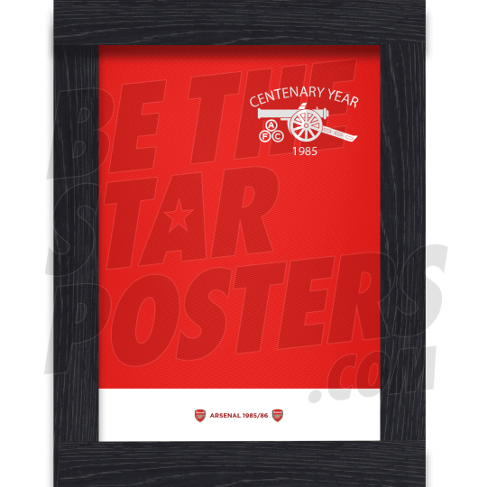 Arsenal 1985 Retro Home Shirt A4 Framed Poster