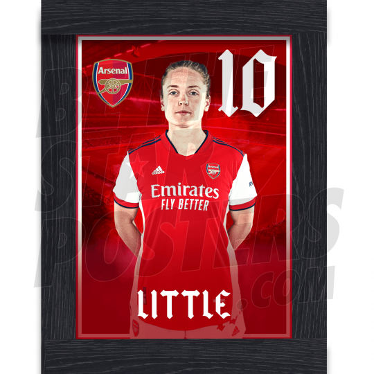 Little Arsenal FC Framed Headshot Poster A4 21/22