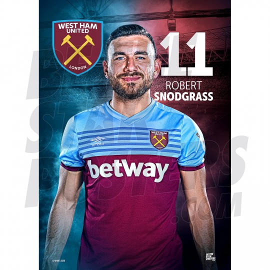 West Ham United FC Snodgrass A3 Poster 20/21