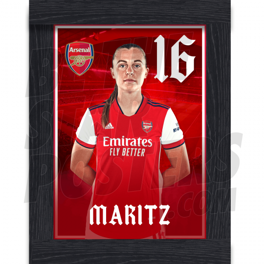 Maritz Arsenal FC Framed Headshot Poster A3 21/22