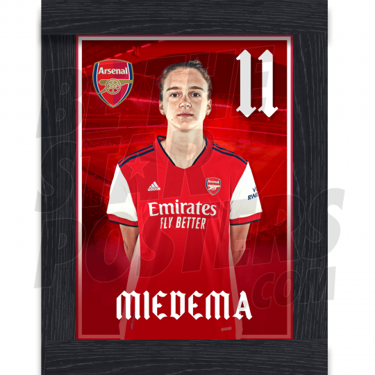 Medema Arsenal FC Framed Headshot Poster A4 21/22
