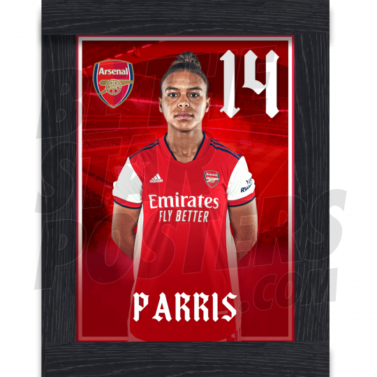 Paris Arsenal FC Framed Headshot Poster A3 21/22