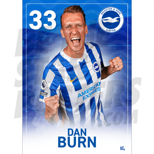 Burn BHAFC Headshot Poster A3 21/22