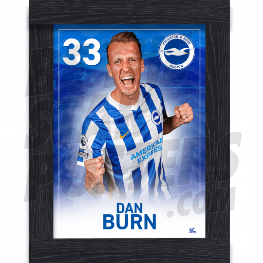 Burn BHAFC Framed Headshot Poster A4 21/22