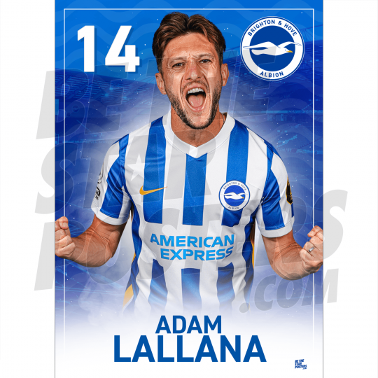 Lallana BHAFC Headshot Poster A4 21/22