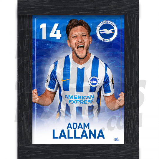 Lallana BHAFC Framed Headshot Poster A4 21/22