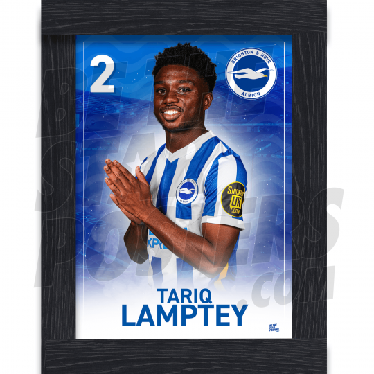 Lamptey BHAFC Framed Headshot Poster A3 21/22