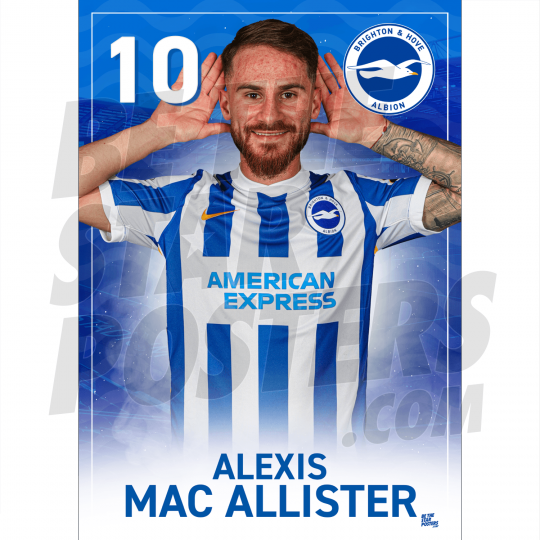 Mac Allister BHAFC Headshot Poster A4 21/22