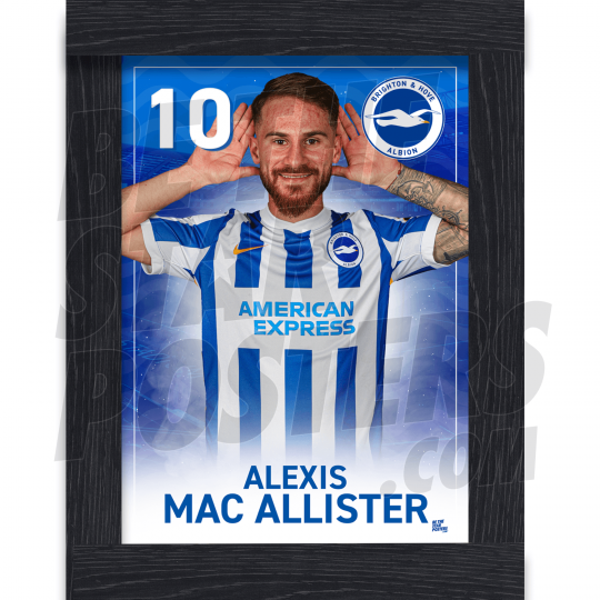 Mac Allister BHAFC Framed Headshot Poster A4 21/22