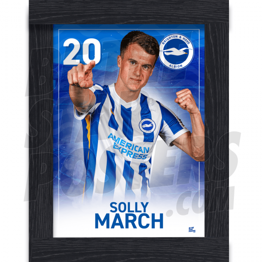 March BHAFC Framed Headshot Poster A3 21/22