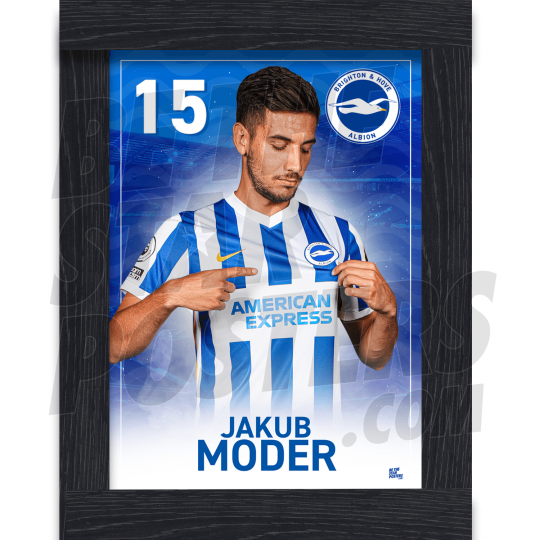 Moder BHAFC Framed Headshot Poster A3 21/22