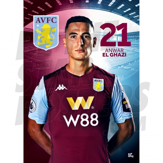 Aston Villa El-Ghazi A3 19/20 Poster