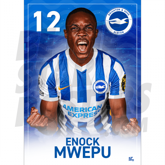 Mwepu BHAFC Headshot Poster A4 21/22