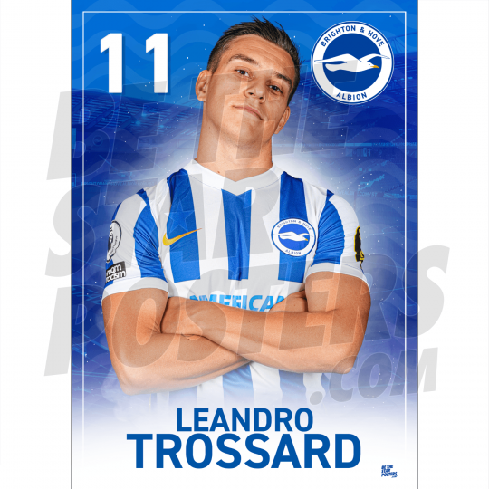 Trossard BHAFC Headshot Poster A4 21/22