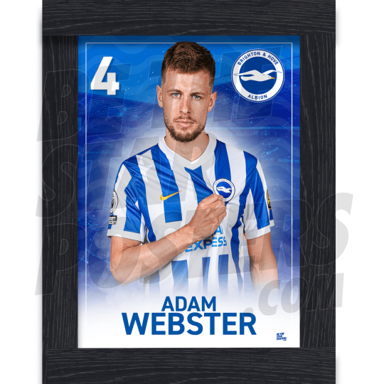 Webster BHAFC Framed Headshot Poster A4 21/22