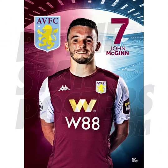 Aston Villa McGinn A3 19/20 Poster