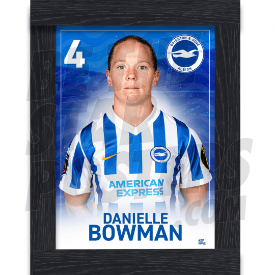 Bowman BHAFC Framed Headshot Poster A3 21/22