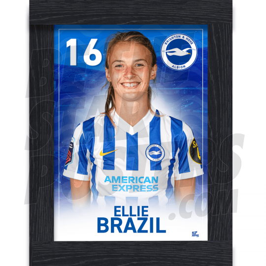 Brazil BHAFC Framed Headshot Poster A3 21/22