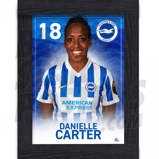 Carter BHAFC Framed Headshot Poster A3 21/22
