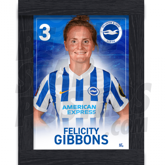 Gibbons BHAFC Framed Headshot Poster A3 21/22