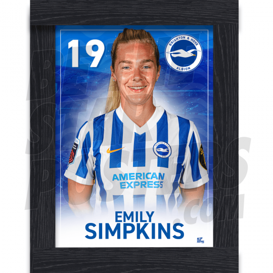 Simpkins BHAFC Framed Headshot Poster A4 21/22