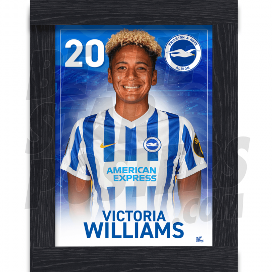 Williams BHAFC Framed Headshot Poster A3 21/22