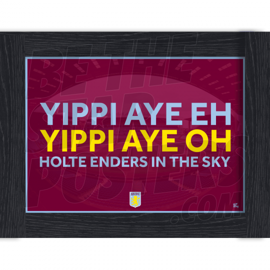Aston Villa FC HEITS Framed A3 Poster