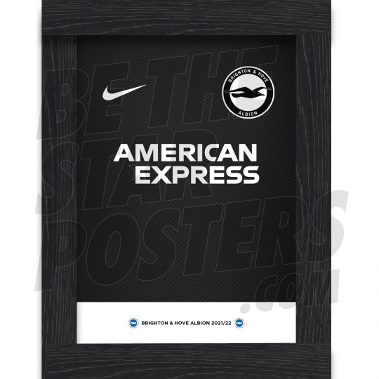 Brighton FC Keeper Shirt Framed Poster A4 21/22