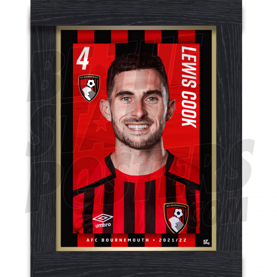 L.Cook Bournemouth Framed Headshot A3 21/22