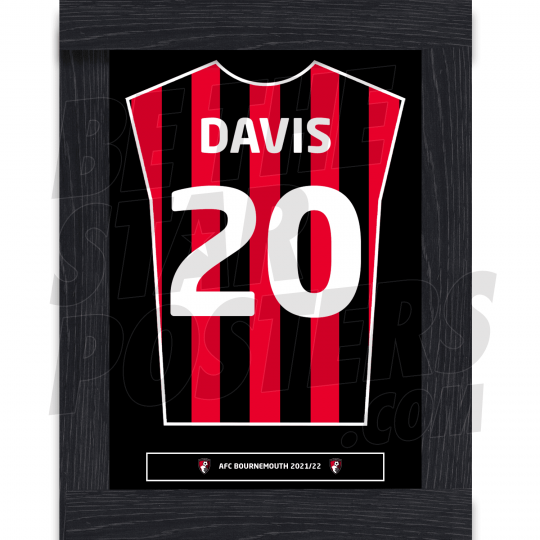 Davis Bournemouth Home Framed Shirt A4 21/22