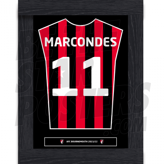 Marcondes Bournemouth Home Framed Shirt A3 21/22