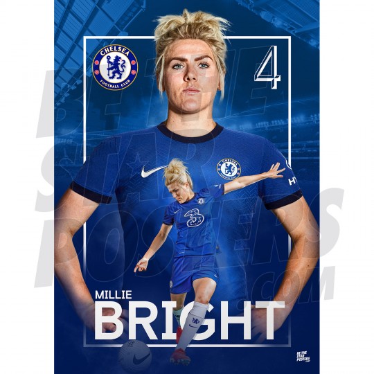 Millie Bright Chelsea FC Headshot Poster 20/21 A3