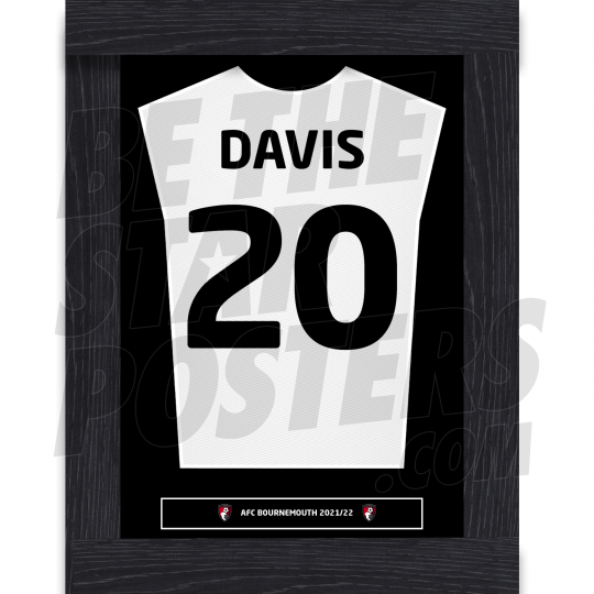 Davis Bournemouth Away Framed Shirt A3 21/22