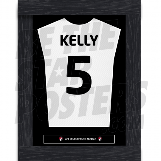 Kelly Bournemouth Away Framed Shirt A3 21/22