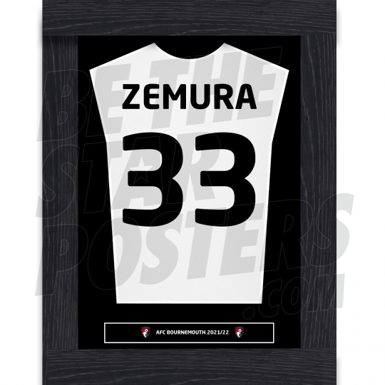 Zemura Bournemouth Away Framed Shirt A4 21/22