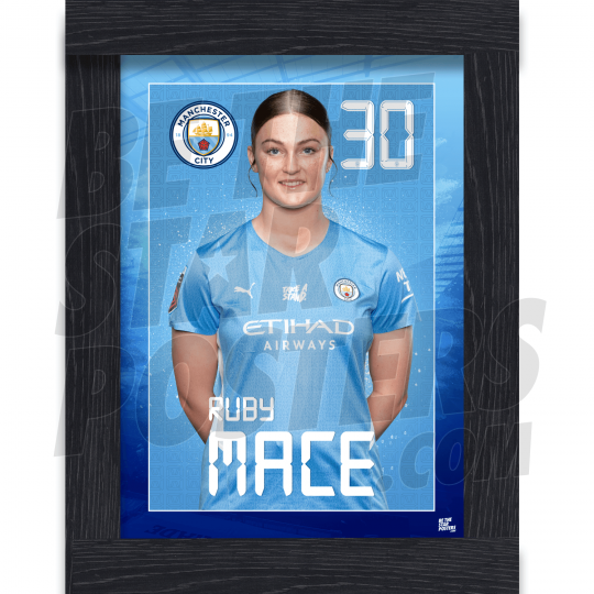 Mace Man City Framed Headshot Poster A3 21/22