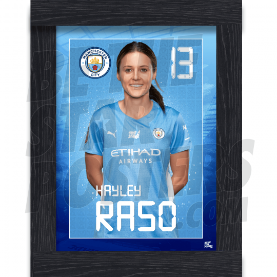 Raso Man City Framed Headshot Poster A3 21/22