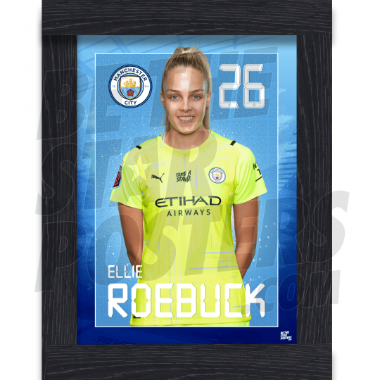 Roebuck Man City Framed Headshot Poster A3 21/22