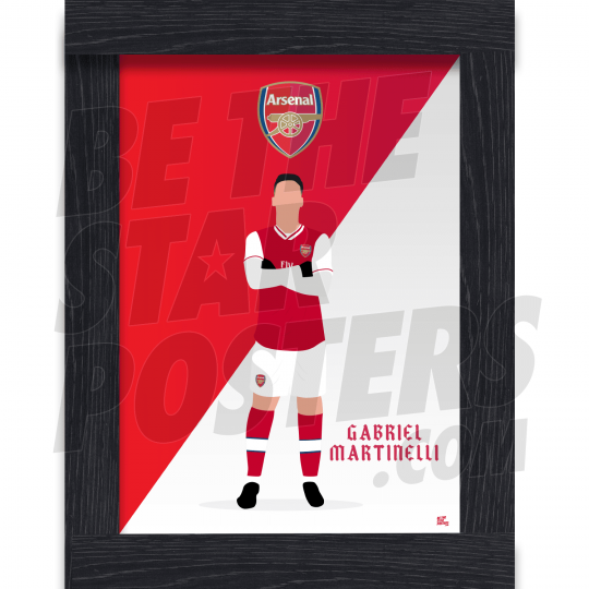 Martinelli Arsenal Illustration A3 Framed Poster