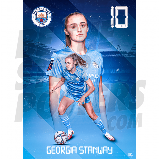 Stanway Man City Action Poster A3 21/22