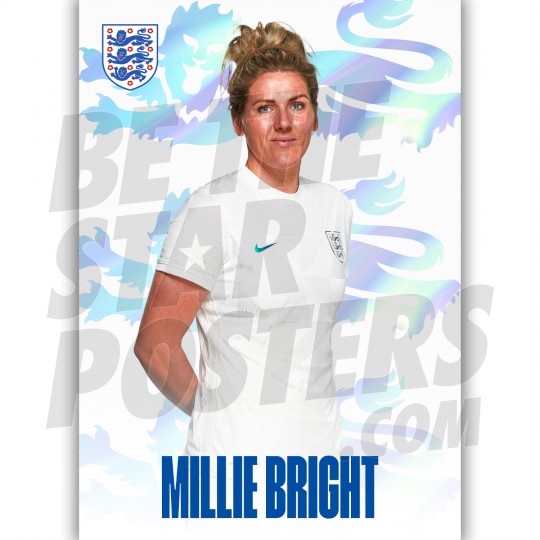 Bright Lionesses Headshot Poster A4