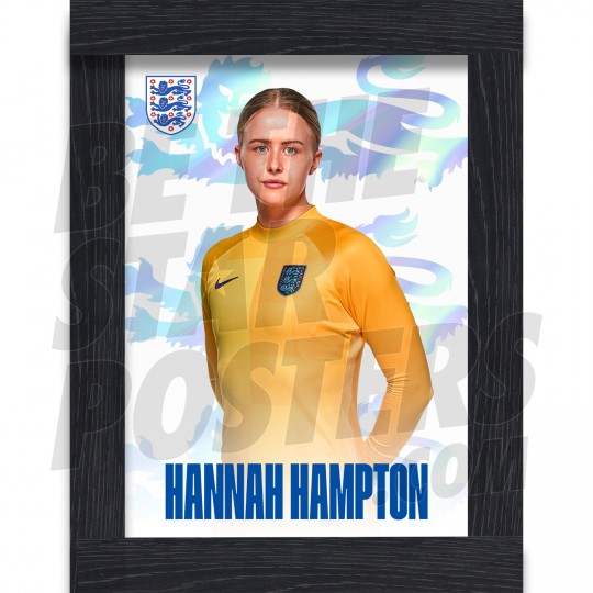 Hampton Lionesses Framed Headshot Poster A4