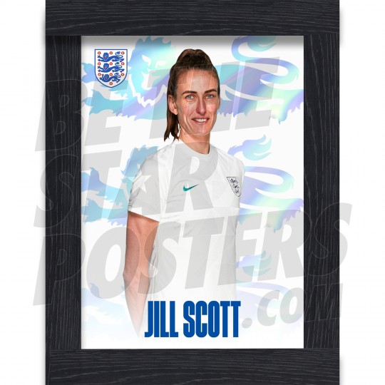Scott Lionesses Framed Headshot Poster A3