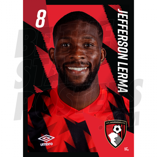 Lerma Bournemouth Headshot Poster A3 22/23