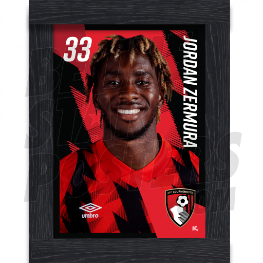 Zermura Bournemouth Framed Headshot A4 22/23