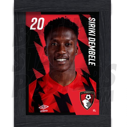 Dembele Bournemouth Framed Headshot A3 22/23