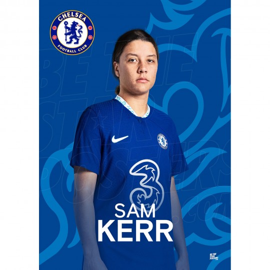 Kerr Chelsea FC Headshot Poster A4 22/23